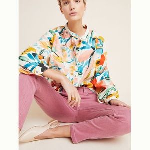 NWT floral print poplin buttondown